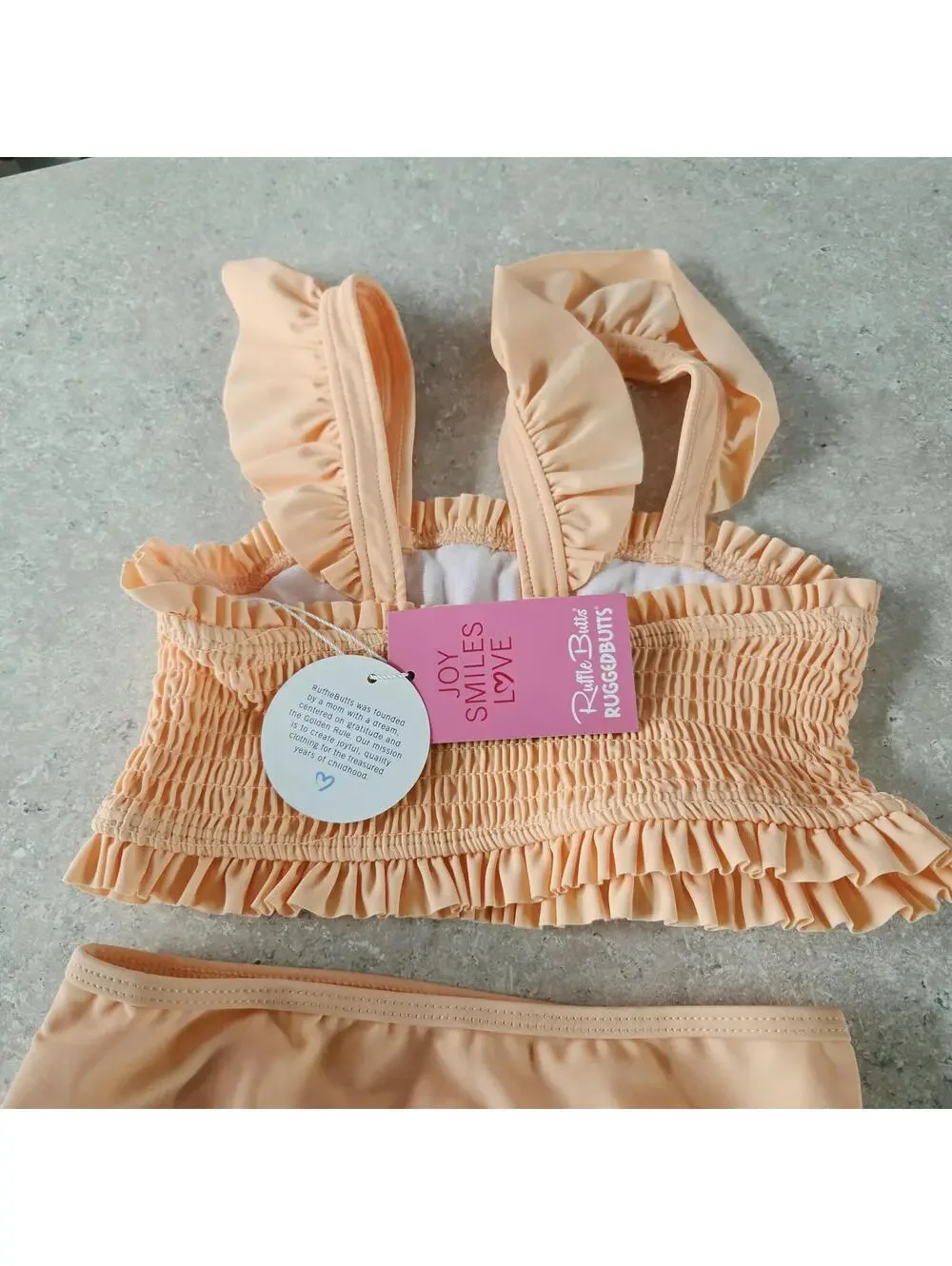 ruffle butts 2 pieces girls swimming suit sz 8 NEW